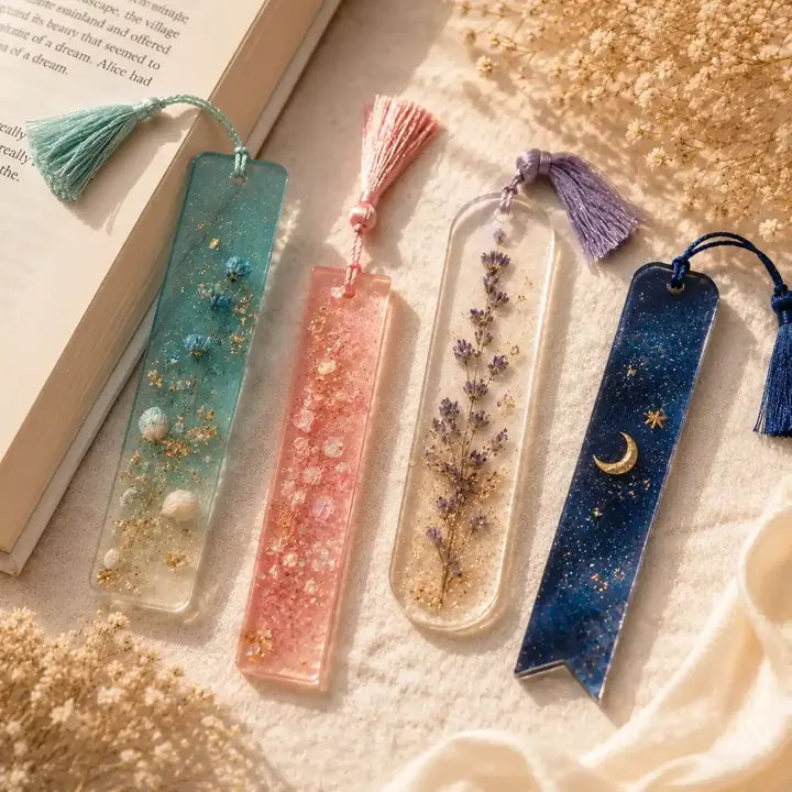 Resin bookmarks