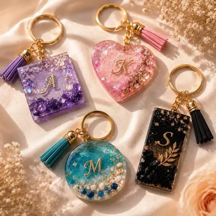 Resin keychains